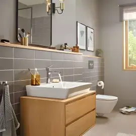 Змішувач для раковини Rebris E Hansgrohe 72560000 Chrome — вид ззаду