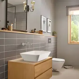 Змішувач для раковини Rebris E Hansgrohe 72568000 Chrome — вид спереду
