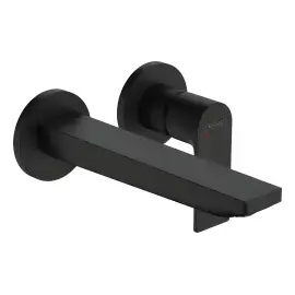 Змішувач для раковини Rebris E Hansgrohe 72568670 Matt Black — вид на білому тлі