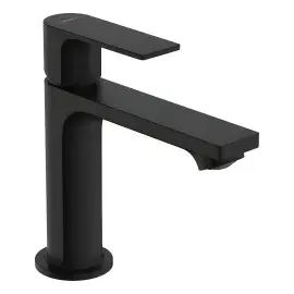 Змішувач для раковини Rebris E Hansgrohe 72589670 Matt Black — вид на білому тлі