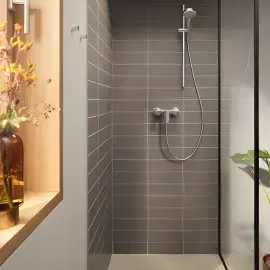 Змішувач для душу Rebris E Hansgrohe 72650000 Chrome — вид спереду