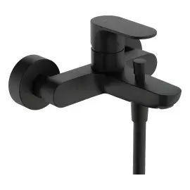 Змішувач для ванни Rebris S Hansgrohe 72443670 Matt Black — вид на білому тлі