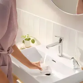 Змішувач для раковини Rebris S Hansgrohe 72520000 Chrome — вид спереду