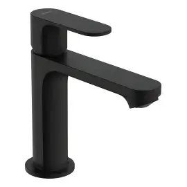 Змішувач для раковини Rebris S Hansgrohe 72520670 Matt Black — вид на білому тлі