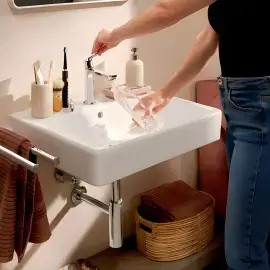 Змішувач для раковини Rebris S Hansgrohe 72527000 Chrome — вид спереду