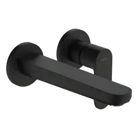 Змішувач для раковини Rebris S Hansgrohe 72528670 Matt Black — вид на білому тлі