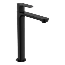 Змішувач для раковини Rebris S Hansgrohe 72580670 Matt Black — вид на білому тлі
