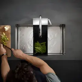 Коландер для кухонної мийки F14 Hansgrohe 40963000 — бічний ракурс