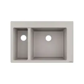 Кухонна мийка S51 S510-F635 Hansgrohe 43315380 Concrete Grey — вид на білому тлі