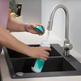 Кухонна мийка S51 S510-F770 Hansgrohe 43316170 Graphite Black — вид згори