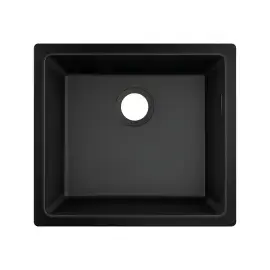 Кухонна мийка S51 S510-U450 Hansgrohe 43431170 Graphite Black — вид на білому тлі
