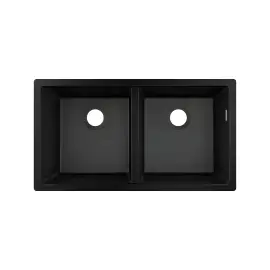 Кухонна мийка S51 S510-U770 Hansgrohe 43434170 Graphite Black — вид на білому тлі