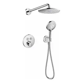 Душова система з термостатом Raindance S PowderRain Hansgrohe 27951000 — вид на білому тлі