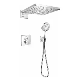 Душова система Raindance E 300 з термостатом Hansgrohe 27952000 — вид на білому тлі