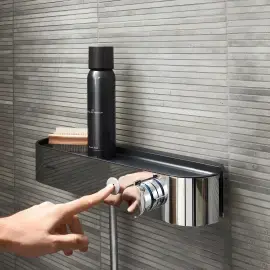Термостат для душу ShowerTablet Select Hansgrohe 24360000 Chrome — бічний ракурс