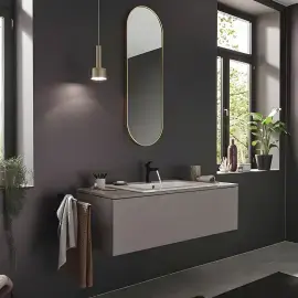 Змішувач для раковини Talis E Hansgrohe 71713670 Matt Black — бічний ракурс