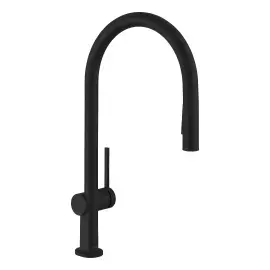 Змішувач для кухні Talis M54 Hansgrohe 72801670 Matt Black — вид на білому тлі