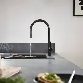 Змішувач для кухні Talis M54 Hansgrohe 72801670 Matt Black — бічний ракурс