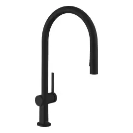 Змішувач для кухні Talis M54 Hansgrohe 72802670 Matt Black — вид на білому тлі
