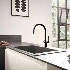 Змішувач для кухні Talis M54 Hansgrohe 72805670 Matt Black — вид спереду