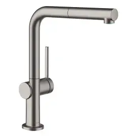 Змішувач для кухні Talis M54 Hansgrohe 72809340 Brushed Black Chrome — вид на білому тлі