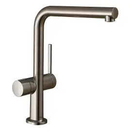 Змішувач для кухні Talis M54 Hansgrohe 72827800 Stainless Steel Finish — вид на білому тлі