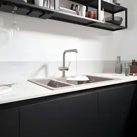 Змішувач для кухні Talis M54 Hansgrohe 72827800 Stainless Steel Finish — вид спереду