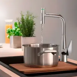 Змішувач для кухні Talis Select M51 Hansgrohe 72824000 Chrome — бічний ракурс