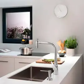Змішувач для кухні Talis Select M51 Hansgrohe 73867000 Chrome — бічний ракурс