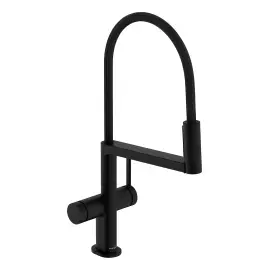 Змішувач для кухні Talis Select M54 PowderSpray Hansgrohe 72861670 Matt Black — вид на білому тлі