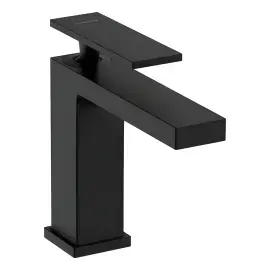 Змішувач для раковини Tecturis E Hansgrohe 73010670 Matt Black — вид на білому тлі