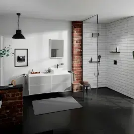 Змішувач для раковини Tecturis E Hansgrohe 73011670 Matt Black — вид спереду