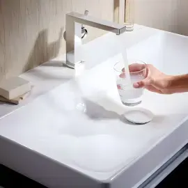 Змішувач для раковини Tecturis E Hansgrohe 73020000 Chrome — бічний ракурс