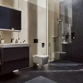 Змішувач для раковини Tecturis E Hansgrohe 73021000 Chrome — ракурс 3/4