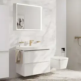 Змішувач для раковини Tecturis E Hansgrohe 73024140 Brushed Bronze — вид ззаду