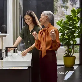Змішувач для раковини Tecturis E Hansgrohe 73024670 Matt Black — вид спереду