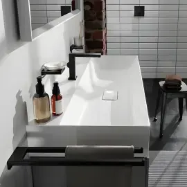 Змішувач для раковини Tecturis E Hansgrohe 73024670 Matt Black — вид згори
