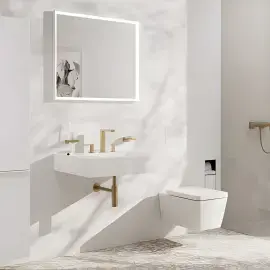 Змішувач для раковини Tecturis E Hansgrohe 73030140 Brushed Bronze — вид спереду