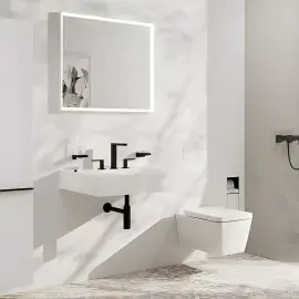 Змішувач для раковини Tecturis E Hansgrohe 73030670 Matt Black — вид спереду