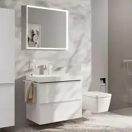 Змішувач для раковини Tecturis E Hansgrohe 73040700 White Matt — вид спереду