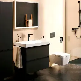 Змішувач для раковини Tecturis E Hansgrohe 73041670 Matt Black — вид спереду