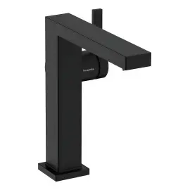 Змішувач для раковини Tecturis E Hansgrohe 73042670 Matt Black — вид на білому тлі