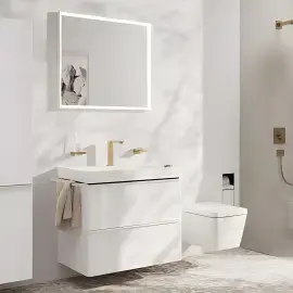 Змішувач для раковини Tecturis E Hansgrohe 73053140 Brushed Bronze — бічний ракурс