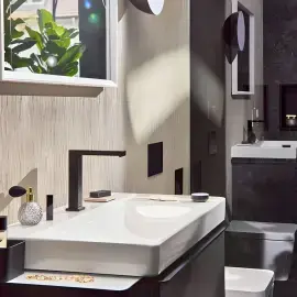 Змішувач для раковини Tecturis E Hansgrohe 73053670 Matt Black — вид згори
