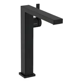 Змішувач для раковини Tecturis E Hansgrohe 73070670 Matt Black — вид на білому тлі
