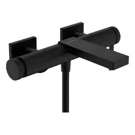 Змішувач для ванни Tecturis E Hansgrohe 73420670 Matt Black — вид на білому тлі