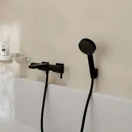 Змішувач для ванни Tecturis E Hansgrohe 73420670 Matt Black — вид спереду