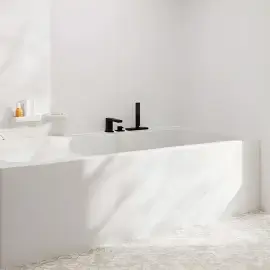 Змішувач для ванни Tecturis E Hansgrohe 73443670 Matt Black — вид спереду