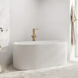 Змішувач для ванни Tecturis E Hansgrohe 73445140 Brushed Bronze — вид спереду