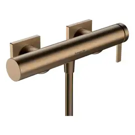 Змішувач для душу Tecturis E Hansgrohe 73620140 Brushed Bronze — вид на білому тлі